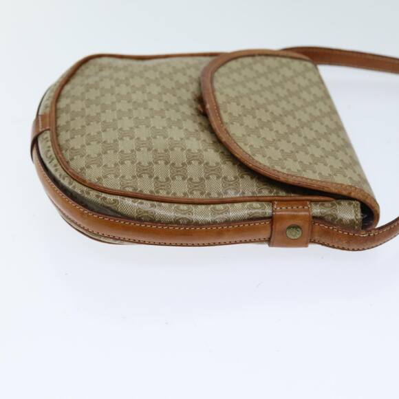 CELINE Macadam Canvas Shoulder Bag Beige - Picture 4 of 12